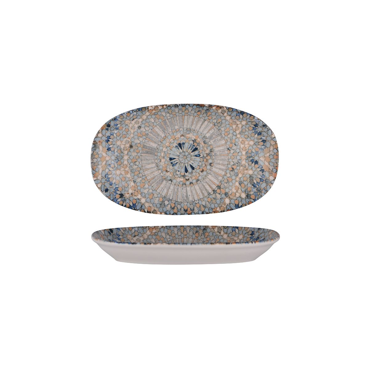 Oval Dish Coupe - Mosaic, 240x140mm: Pack of 12