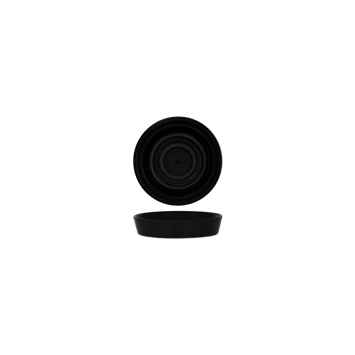 Notte Black Neat Olive Oil Plate 200mm : Pack Of 12