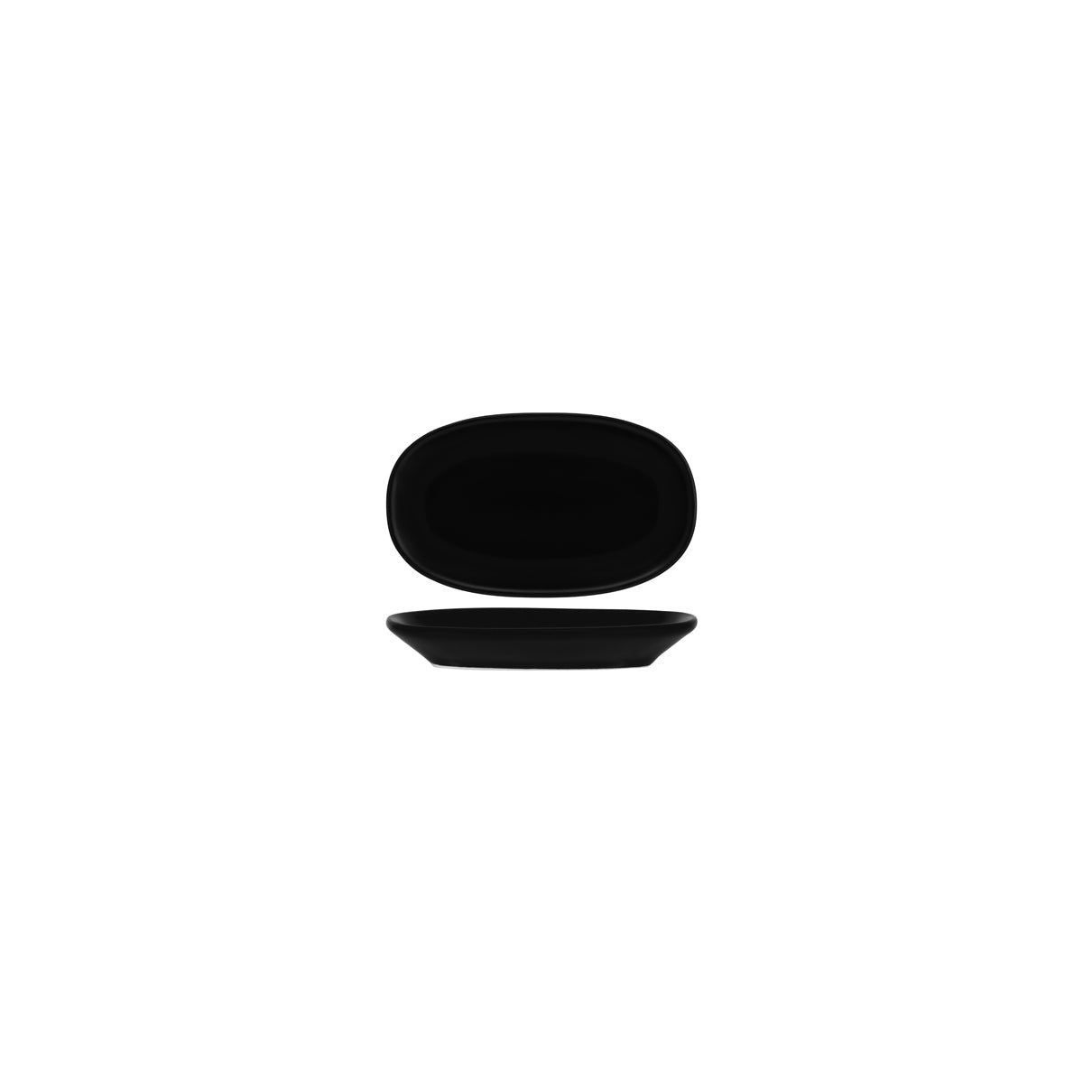Notte Black Oval Coupe Dish 150 x 85mm: Pack of 12