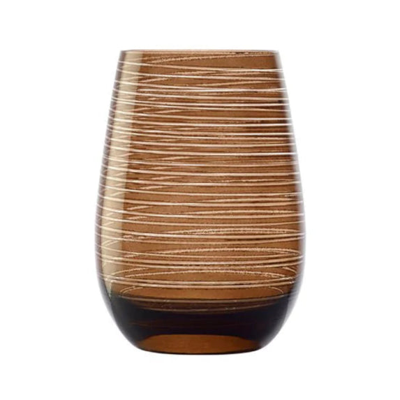 Tumbler - 470ml, Twister, Brown: Pack of 24