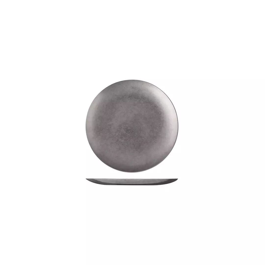 Vintage Serving-ware, Stainless Steel Round Coupe Plate, Moda - 130mm: Pack of 6