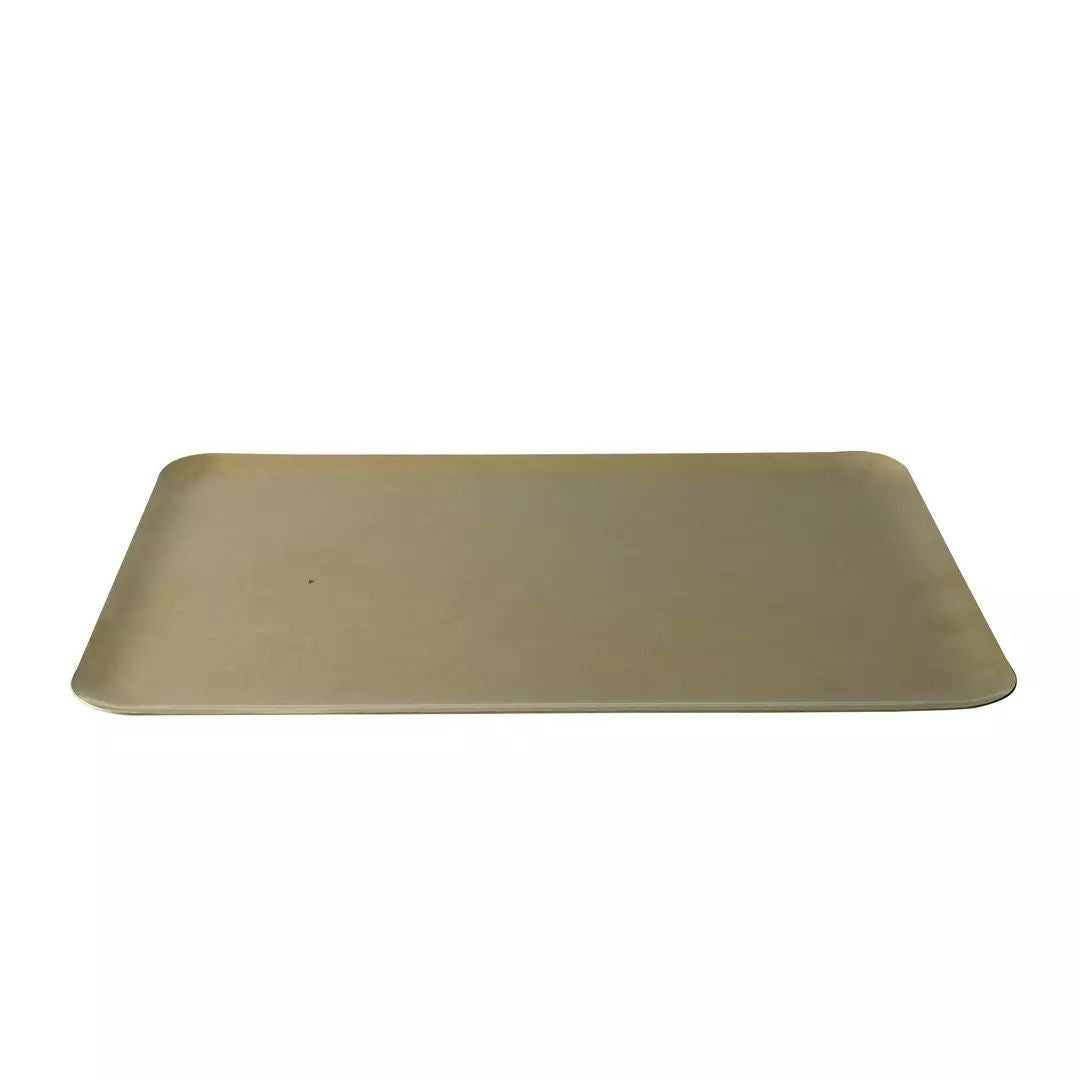 Vintage Serving-ware, Gold Rectangular Flat Tray 300 x 200mm, Moda: Pack of 6