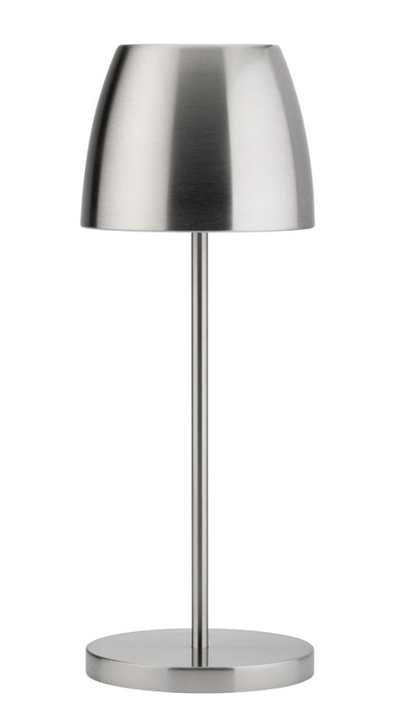 Montserrat Led Cordless Lamp 300mm Brushed Silver: Pack of 6
