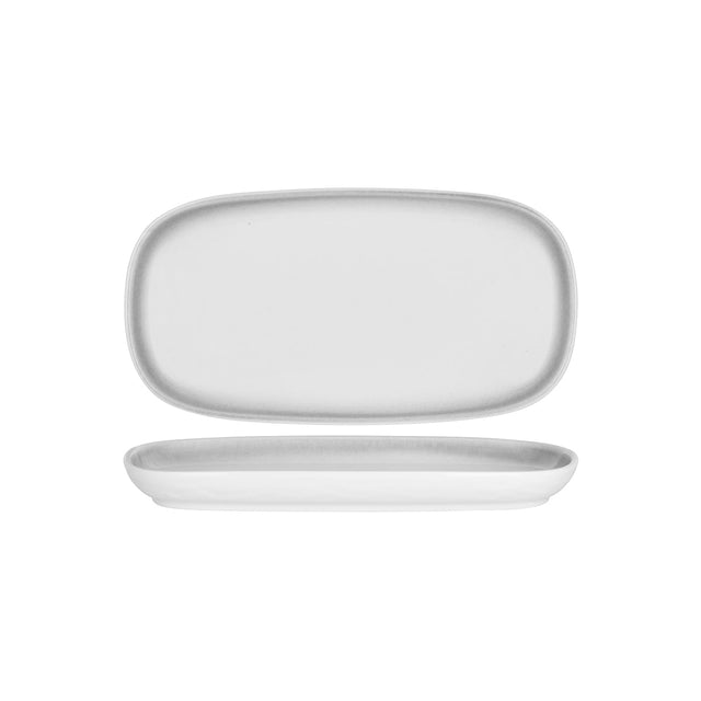 Tablekraft Bistro Rect Coupe Platter 350X186Mm Frosted Steel