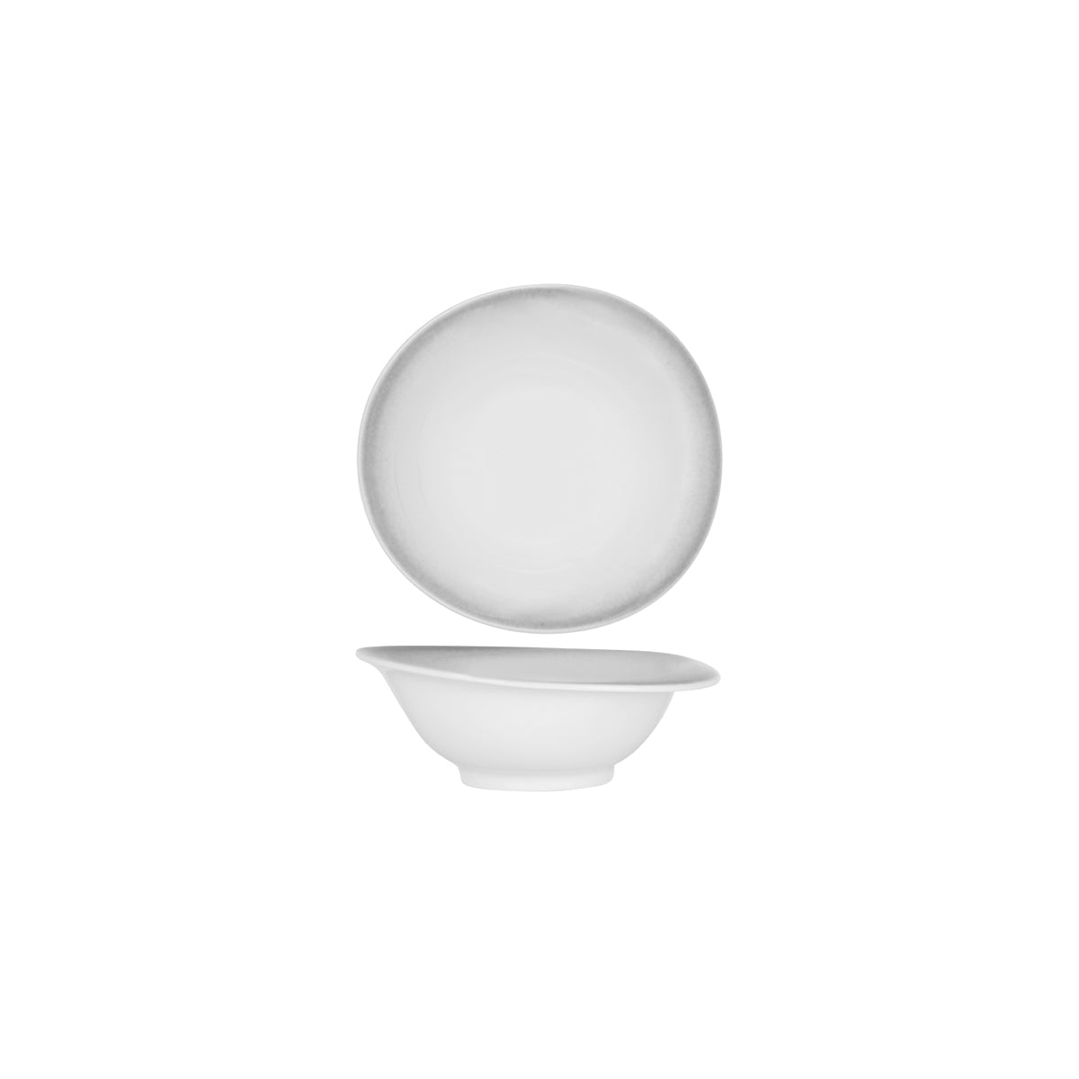 Tablekraft Bistro Organic Deep Bowl 190X175Mm Frosted Steel