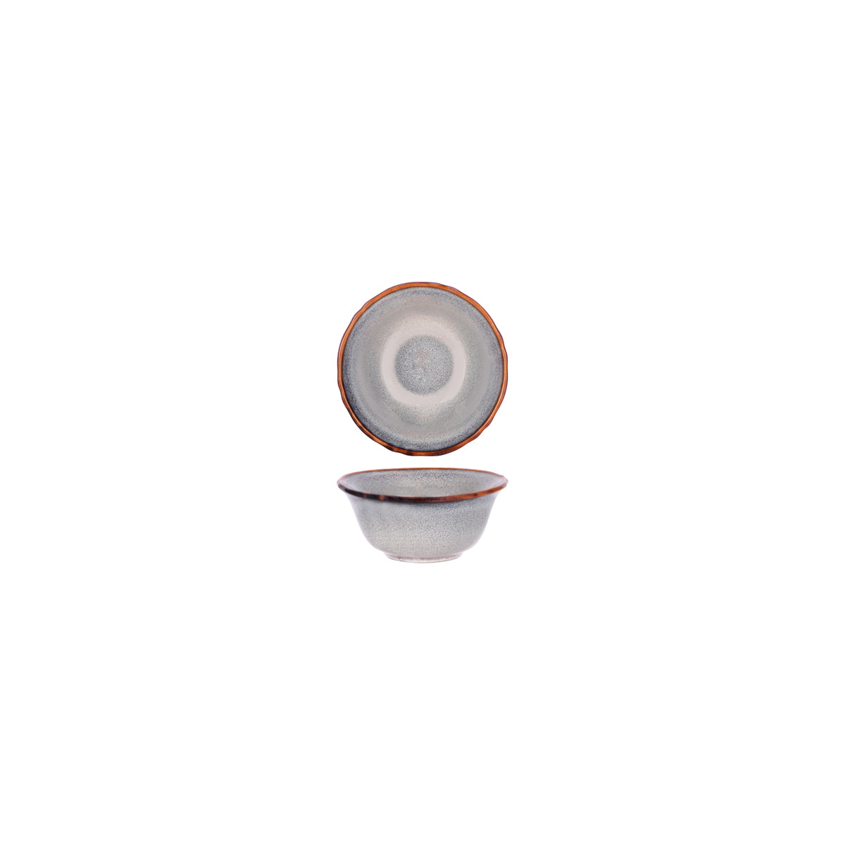 Tablekraft Provincial Vintage Flare Bowl 115 x 50mm, Ivory Mist: Pack of 6