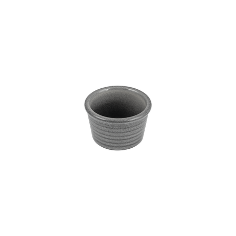 Ramekin-Ribbed, 85mm /50mm H, Gravel: Pack of 6