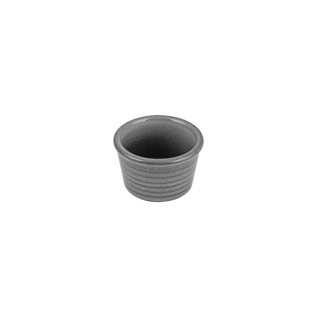 Ramekin-Ribbed, 85mm /50mm H, Gravel: Pack of 6