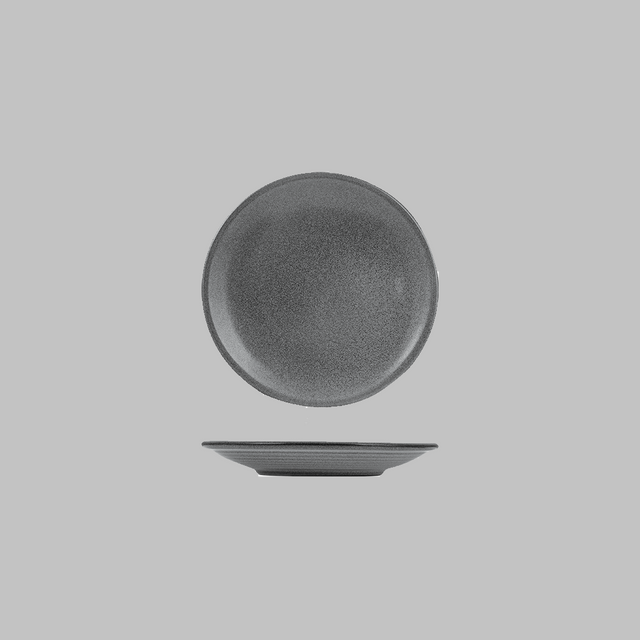 Coupe Tapas Plate-180mm, Gravel: Pack of 6