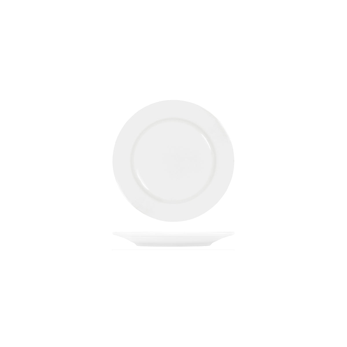 Core White Round Plate Rim Shape- 150mm: Pack of 6