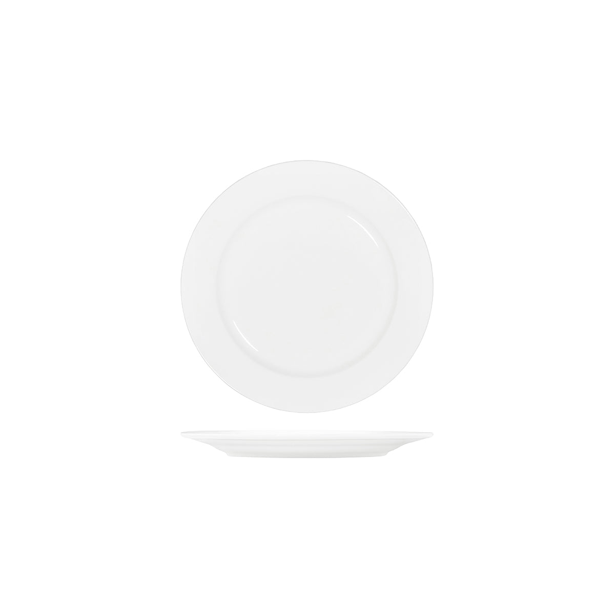 Core White Round Plate Rim Shape- 225mm: Pack of 4