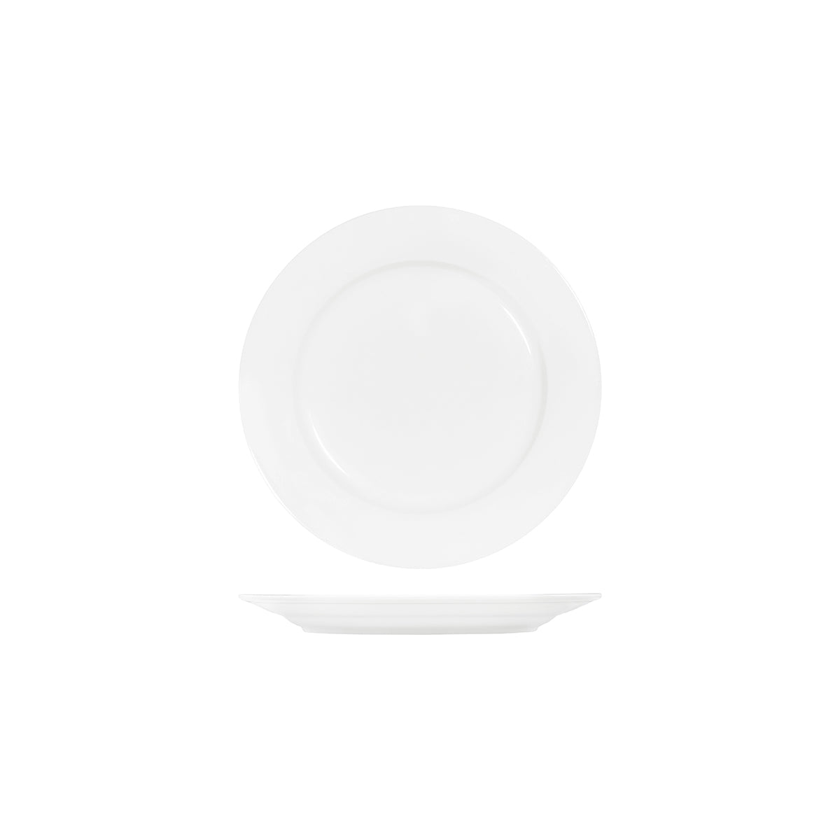 Core White Round Plate Rim Shape- 250mm: Pack of 4