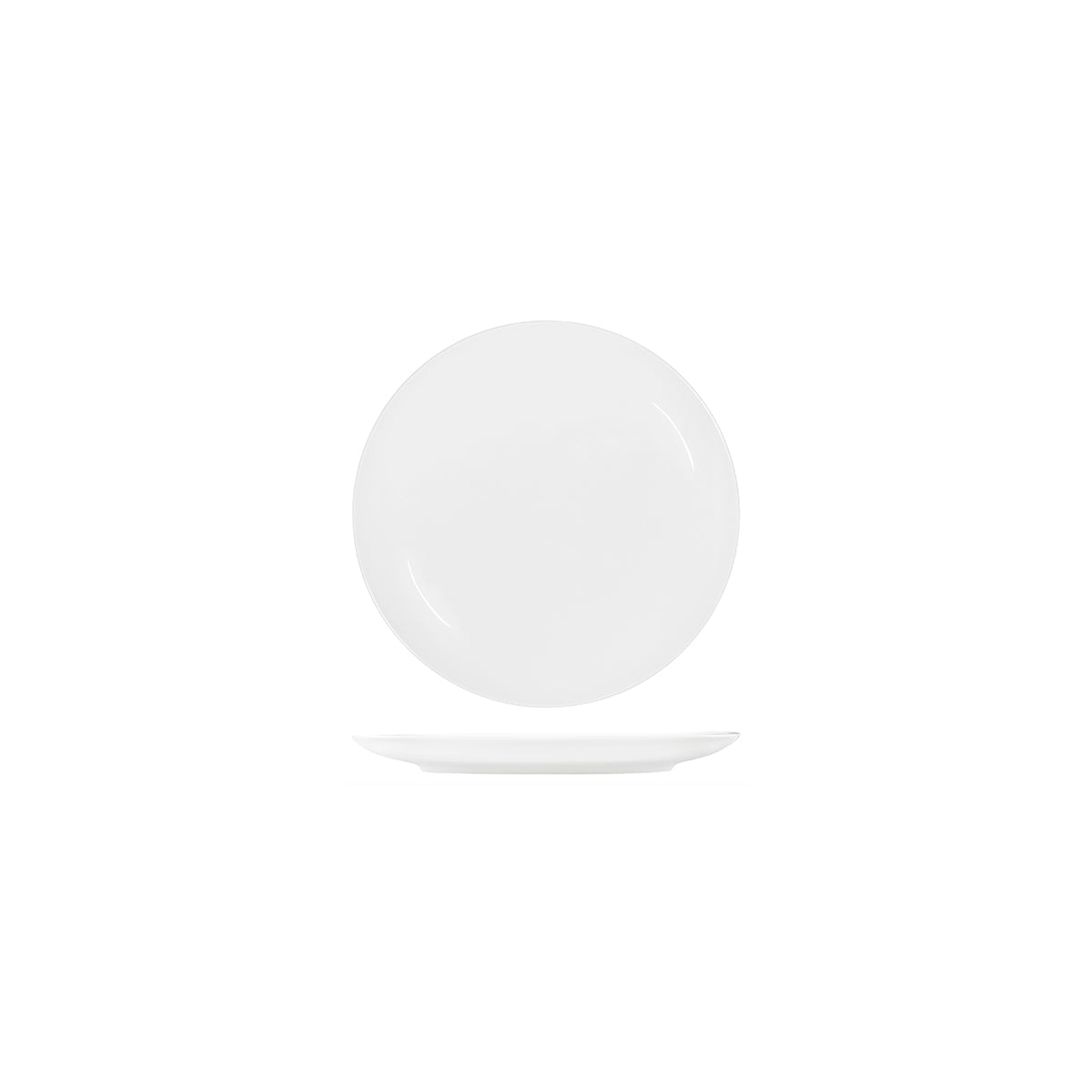 Core White Round Plate Coupe Shape-150mm: Pack of 6