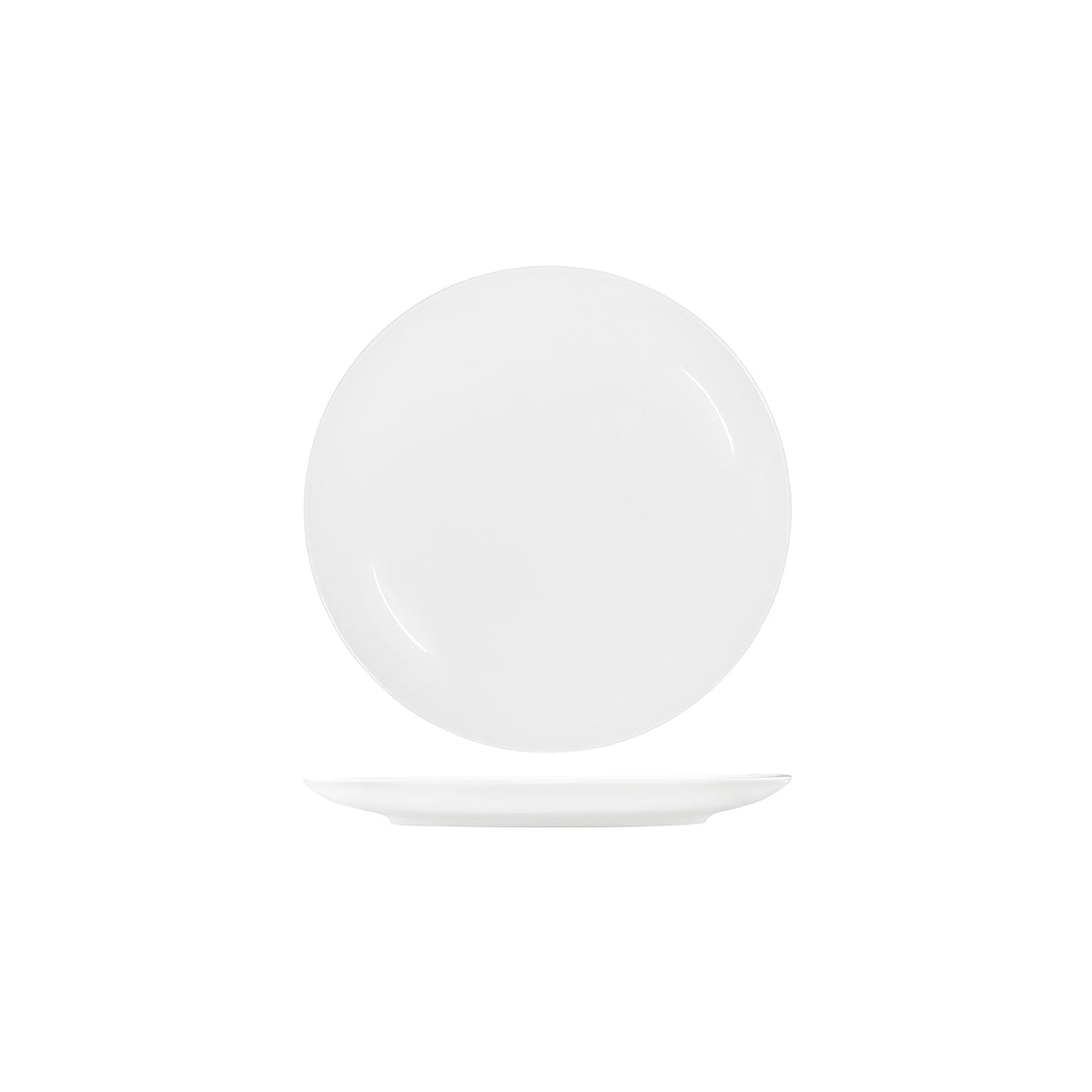 Core White Round Plate Coupe Shape-260mm: Pack of 4