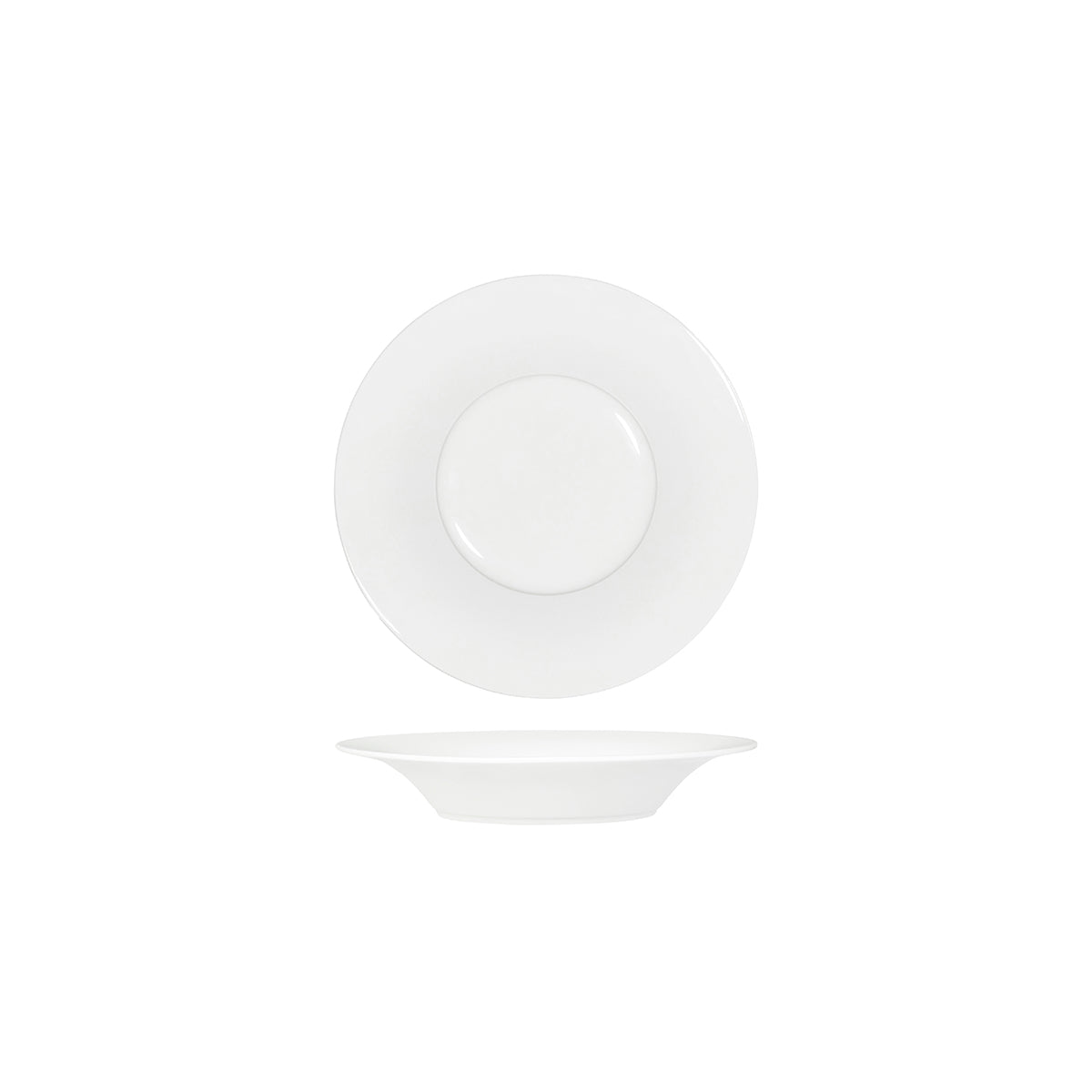 Core White Pasta Plate Angled Flare Rim 210x37mm: Pack of 6