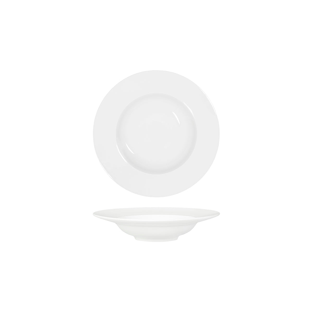 Core White Pasta Plate Wide Rim 225x48mm: Pack of 4