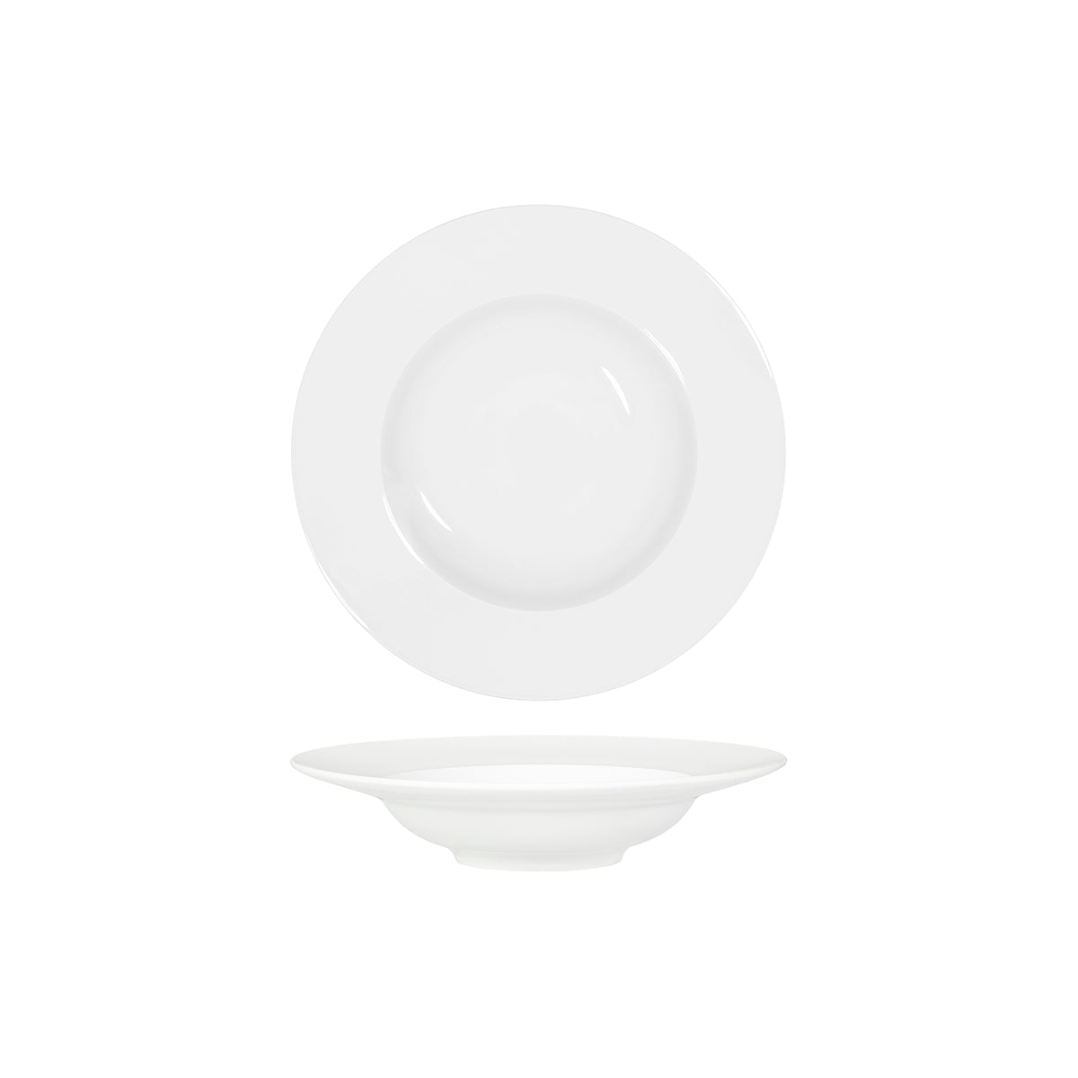 Core White Pasta Plate Wide Rim 270x60mm: Pack of 3