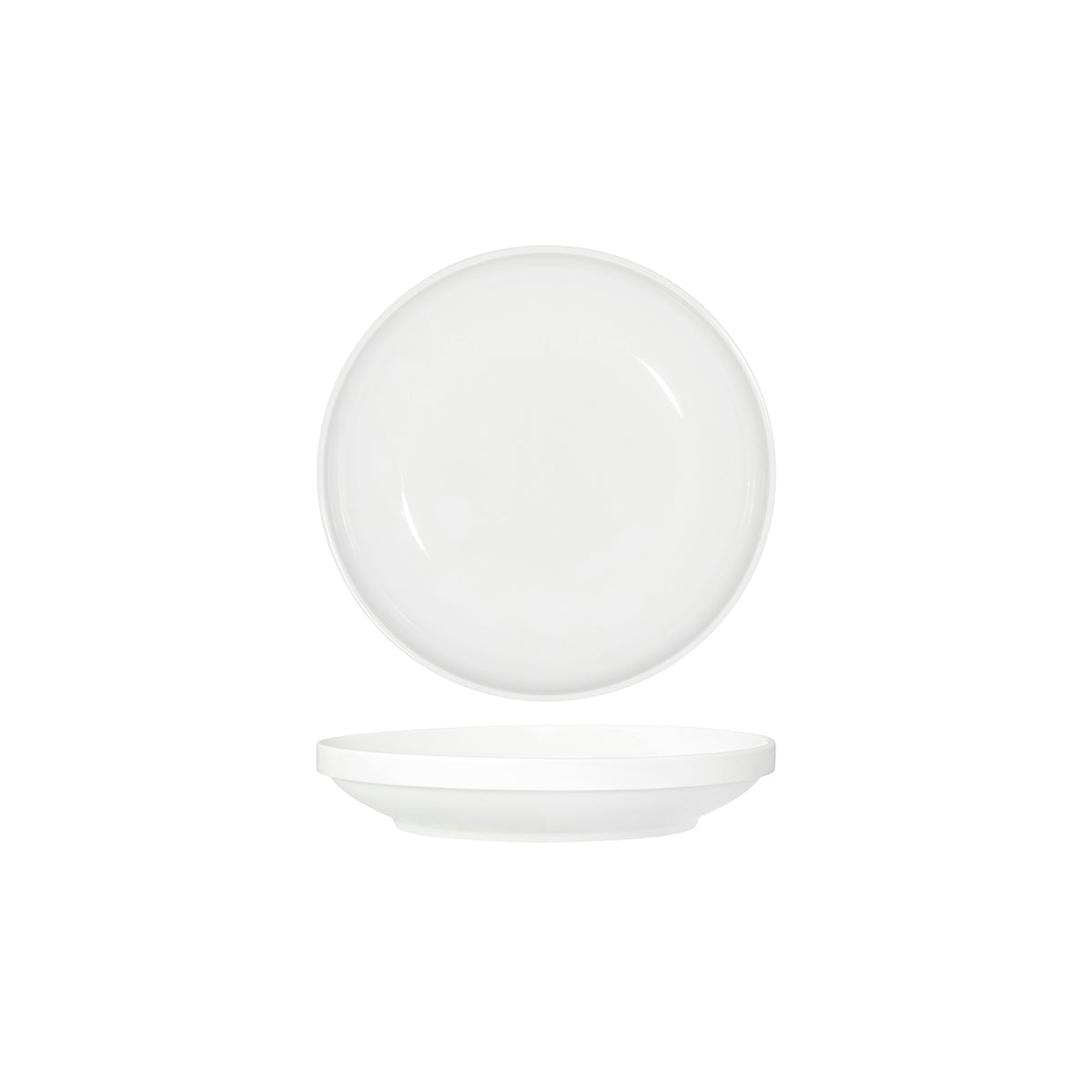Core White Round Bowl Walled Lip 230x43mm: Pack of 4
