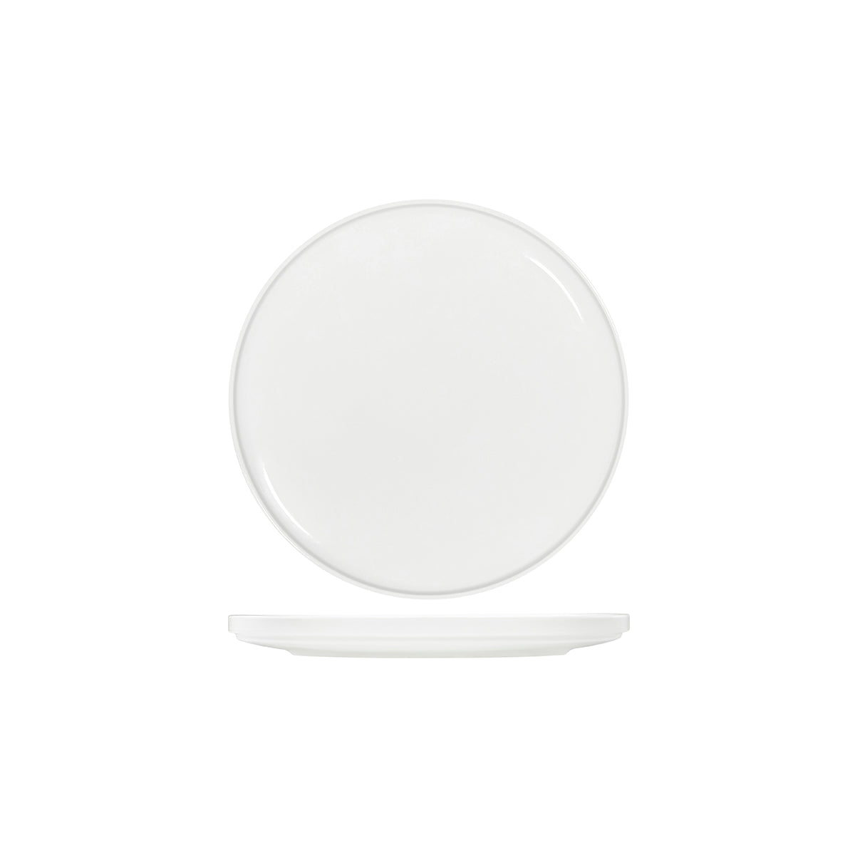 Core White Round Plate Walled Lip 270x26mm: Pack of 3