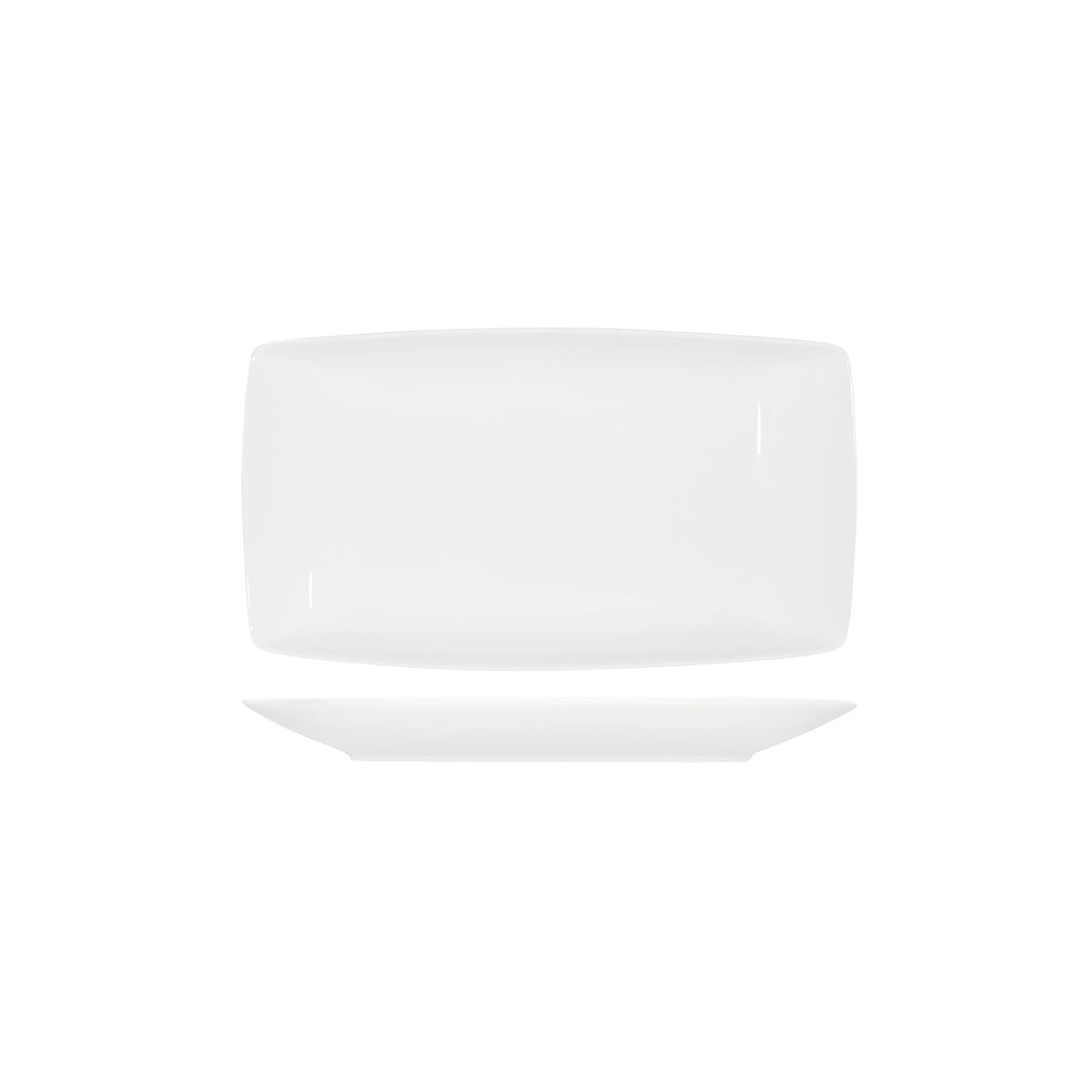 Core White Platter-Rectangle Coupe 360x200x38mm: Pack of 2