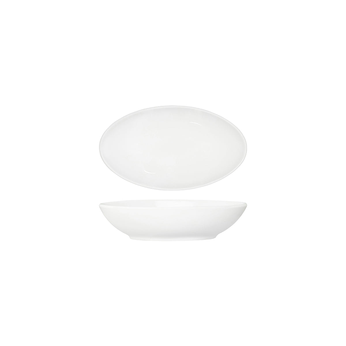 Core White Oval Salad Serving Bowl 230 x 135 x 55mm: Pack of 3