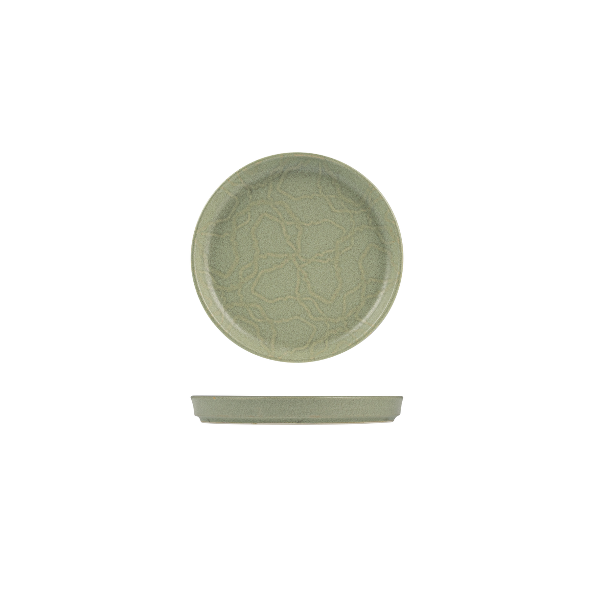 Round Walled Plate 175mm 22mm H NMC Maze Kale - Pack Of 6