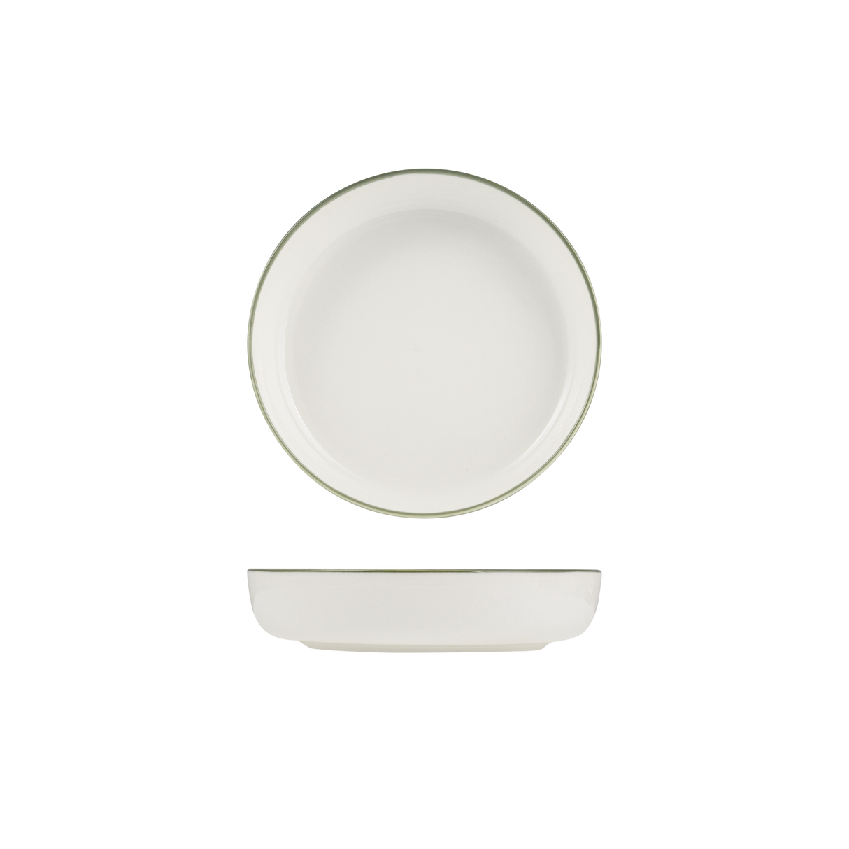 Share Bowl 200mm, 27mm High, Homestead Olive - Pack of 6