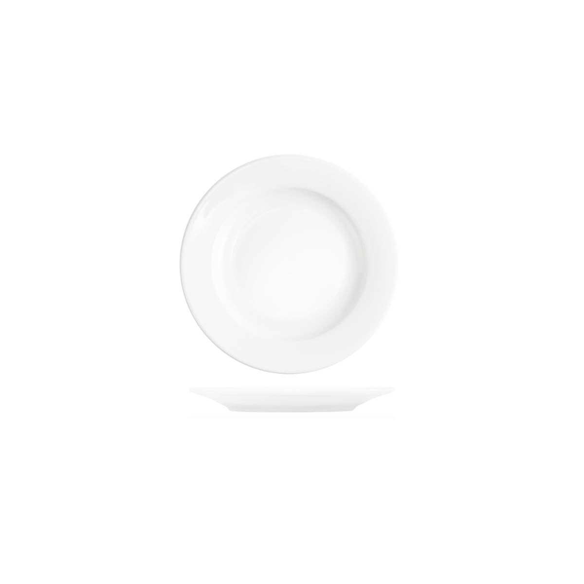 Core White Banquet Round Plate 165x20mm: Pack of 6