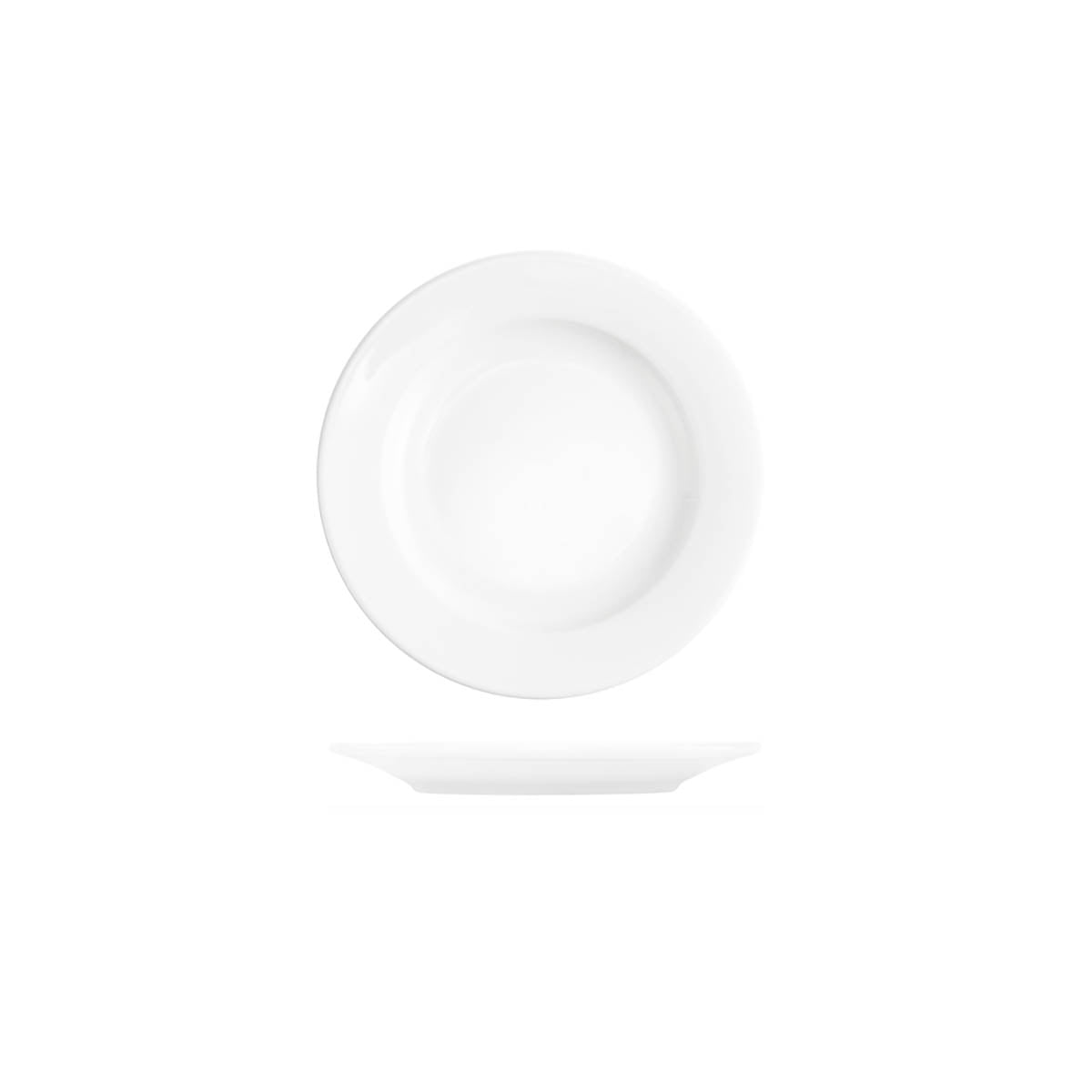 Core White Banquet Round Plate 175x20mm: Pack of 6