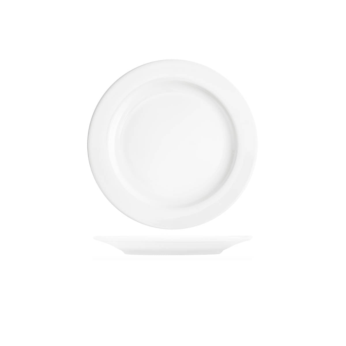 Core White Banquet Round Plate 230x20mm: Pack of 6