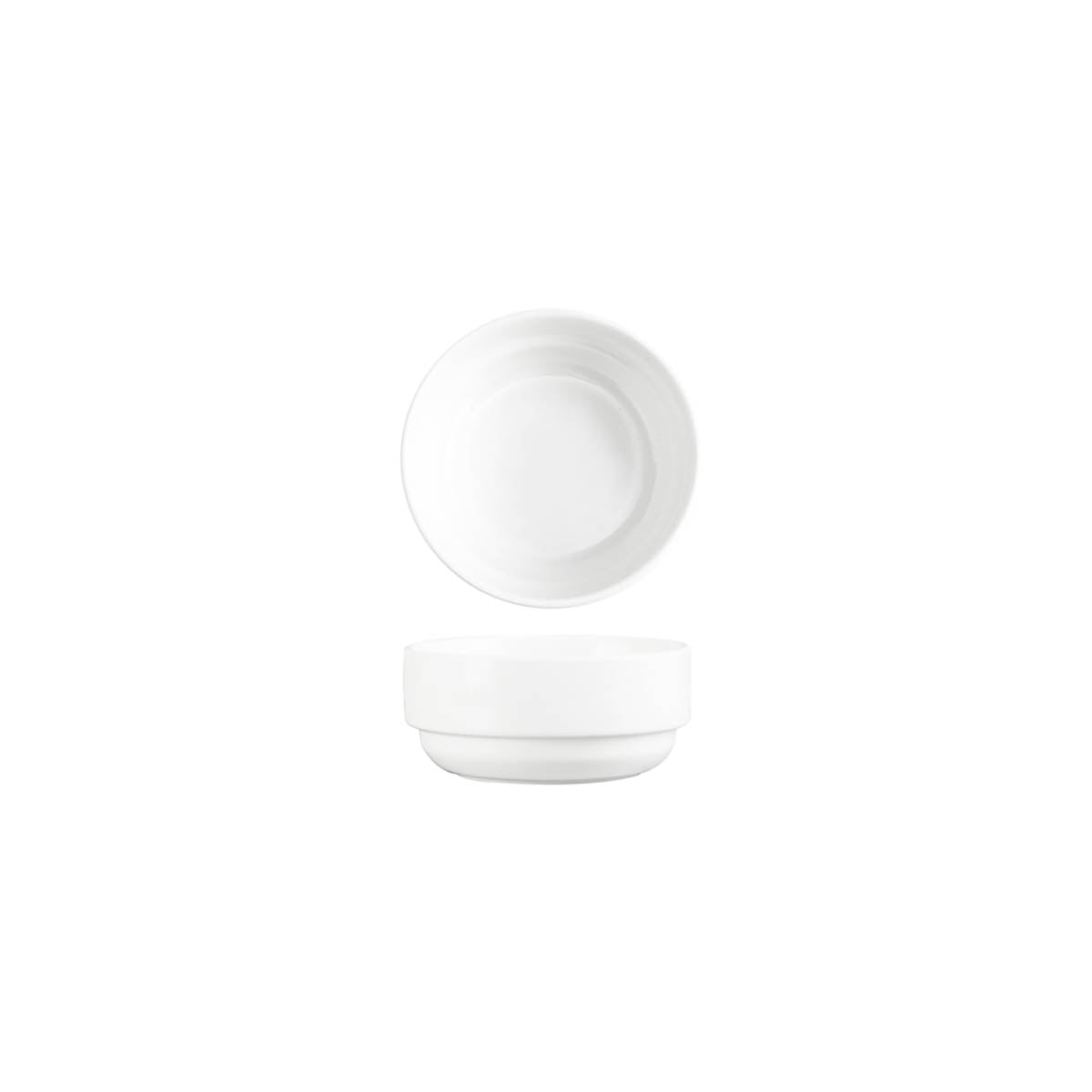 Core White Banquet Oatmeal Bowl Stack 110x50mm: Pack of 4