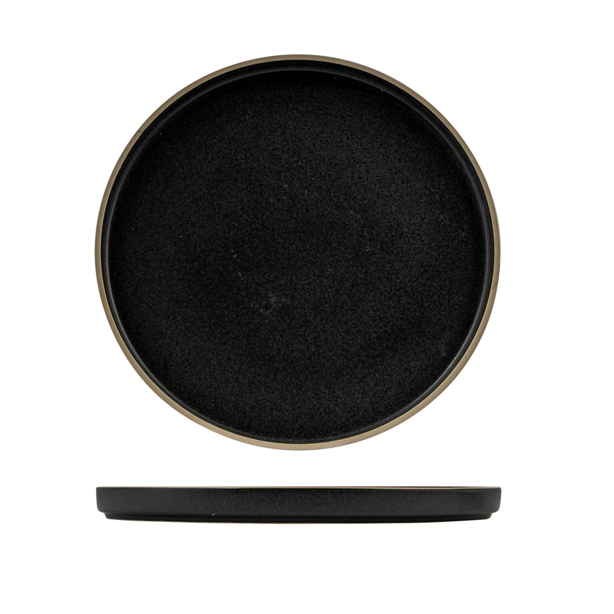 Round Stackable Plate - 270mm, Midnight Black: Pack of 3