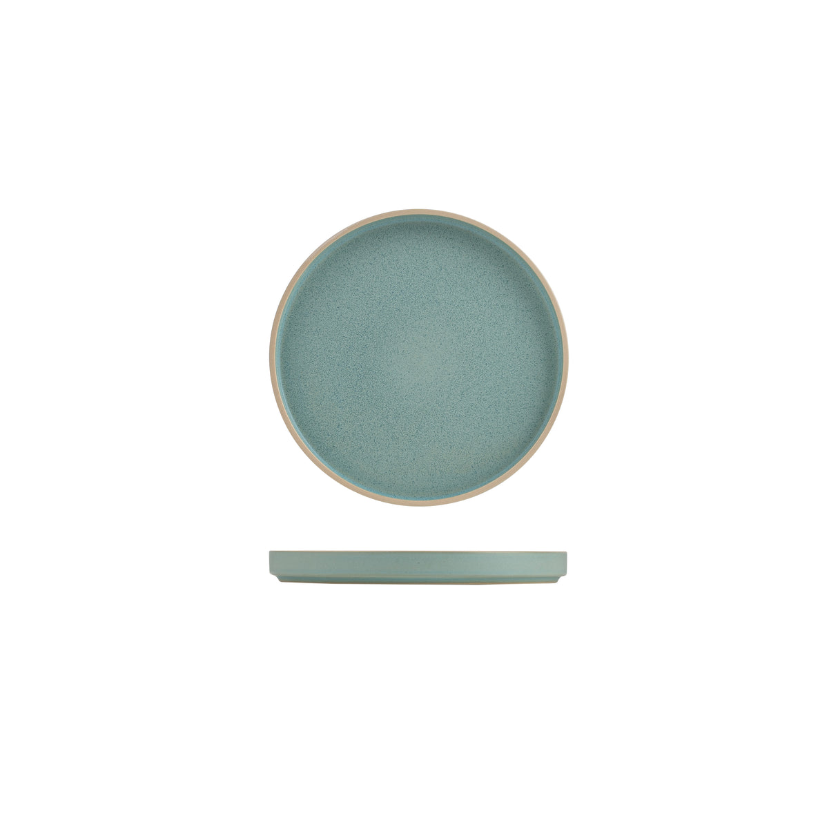 Round Stackable Plate - 200Mm, Frosted Blue: Pack of 4