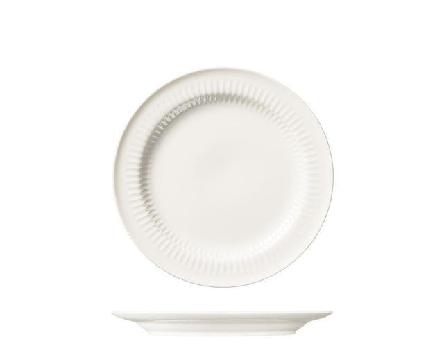 Round Rim Plate - 300mm - White: Pack of 3