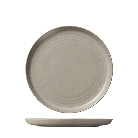 Round Plate Coupe 270mm Artisan Granite Beige: Pack of 6