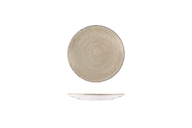 Round Plate - Coupe170mm - Mocha: Pack of 12