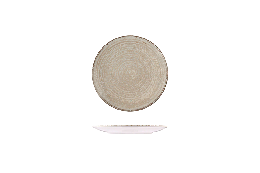 Round Plate - Coupe 230mm - Mocha: Pack of 12