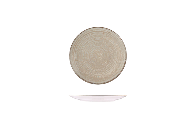 Round Plate - Coupe 230mm - Mocha: Pack of 12