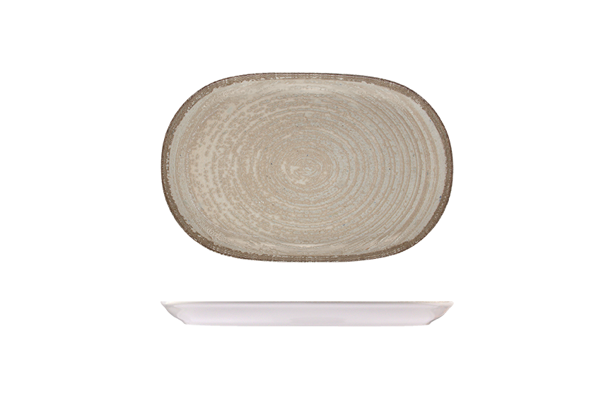 Oval Platter  370mm X 240mm - Mocha: Pack of 6