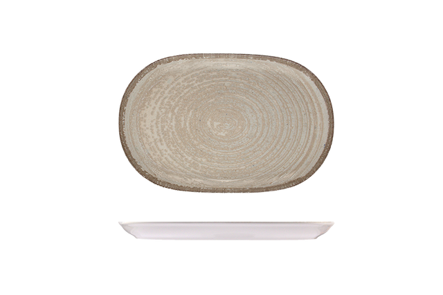 Oval Platter  370mm X 240mm - Mocha: Pack of 6