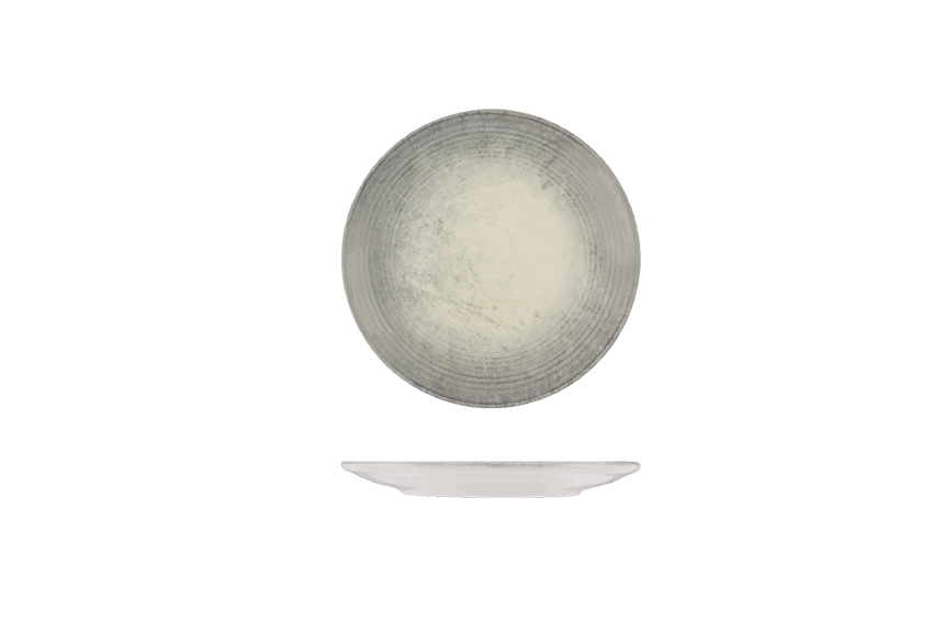 Round Plate - Coupe 170mm -Fume: Pack of 12