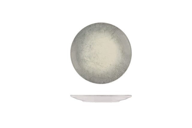 Round Plate - Coupe 170mm -Fume: Pack of 12