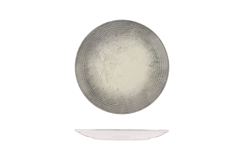 Round Plate - Coupe 300mm -Fume: Pack of 6