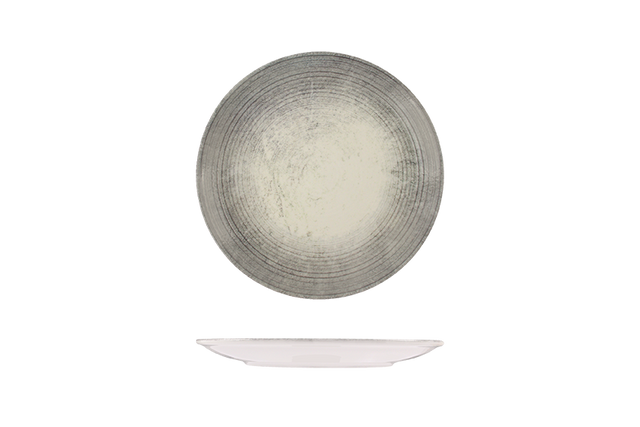 Round Plate - Coupe 300mm -Fume: Pack of 6