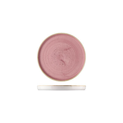 Walled Chefs' Plate - 260mm, 20mm, Petal Pink: Pack of 6