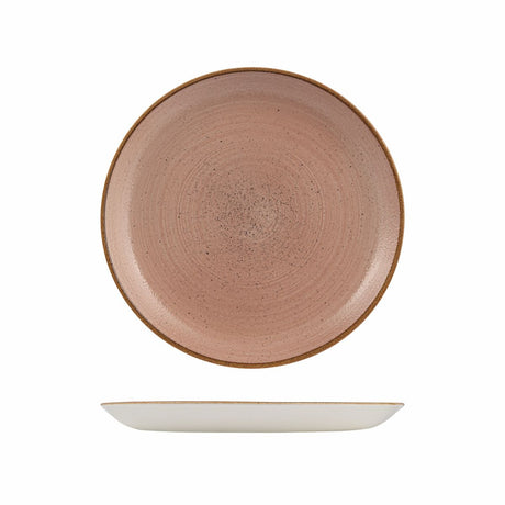 Round Plate-Coupe, 288mm, Raw Terracotta: Pack of 6
