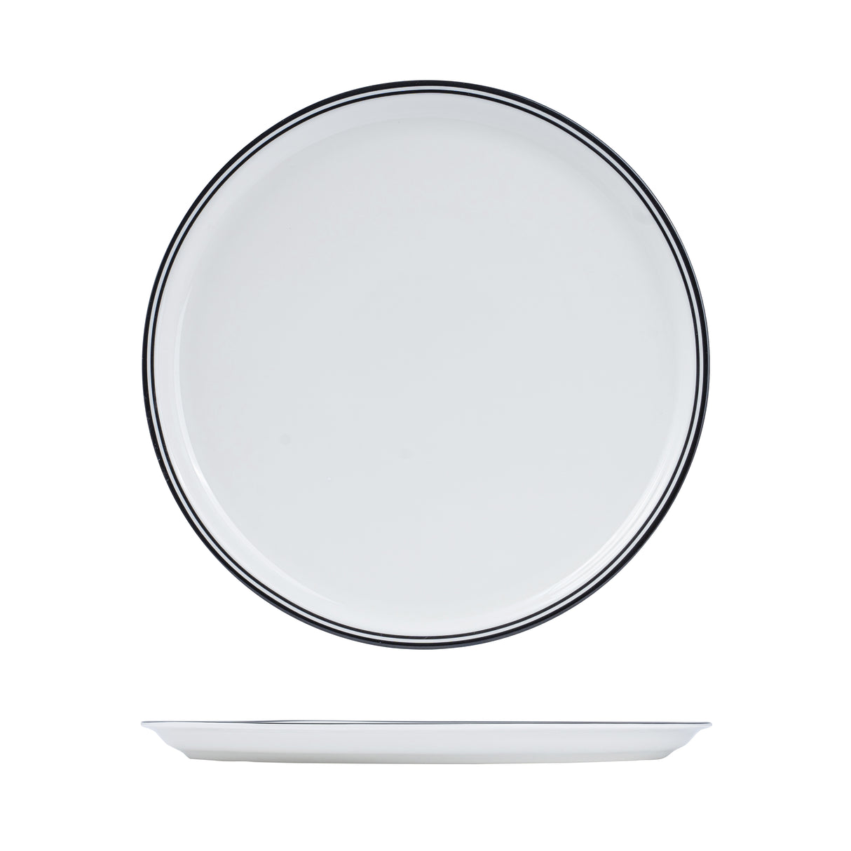 Nano Cru Pizza Plate Black 310mm: Pack of 6