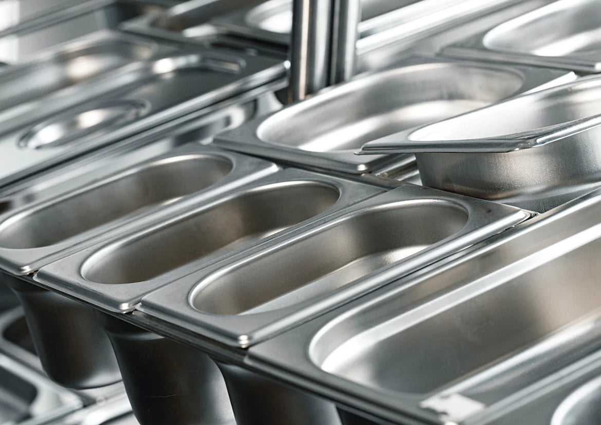 Gastronorm Pan - Size 1-4, 265 x 162 x 100mm - 2.5lt : Pack of 5