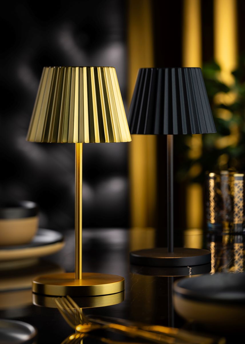 Dominica Led Cordless Lamp 260mm Brushed Gold