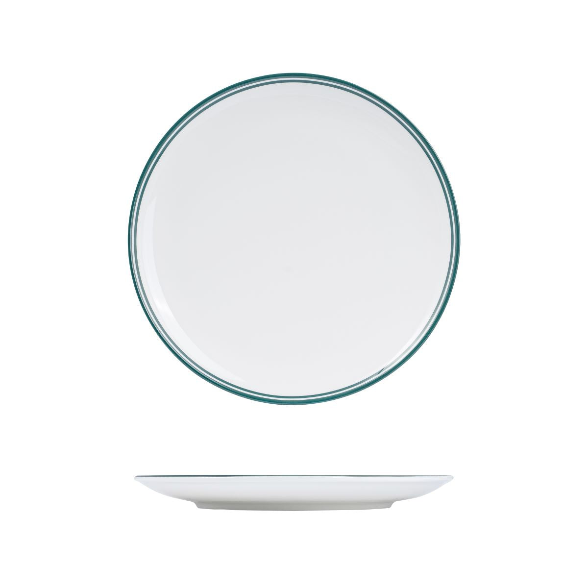 Nano Cru Round Coupe Plate Green 270mm: Pack of 12